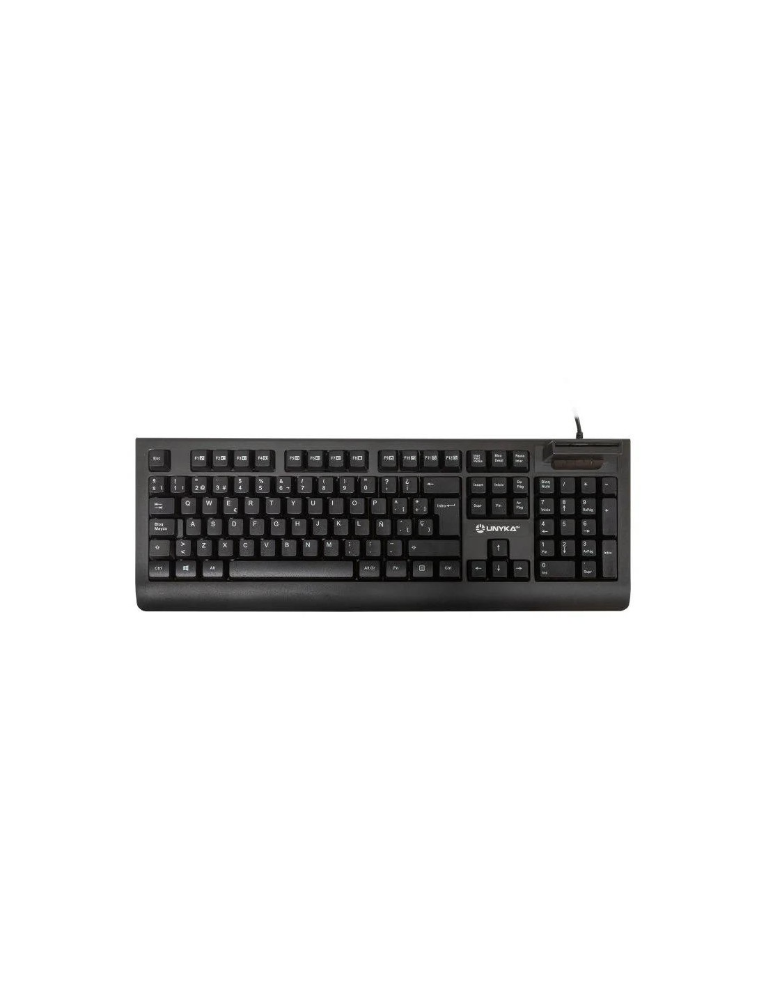 TECLADO + LECTOR UNYKA KB918 LECTOR INTELIGENTE TIPO PC/SC 2.0 DNIE SANITAR