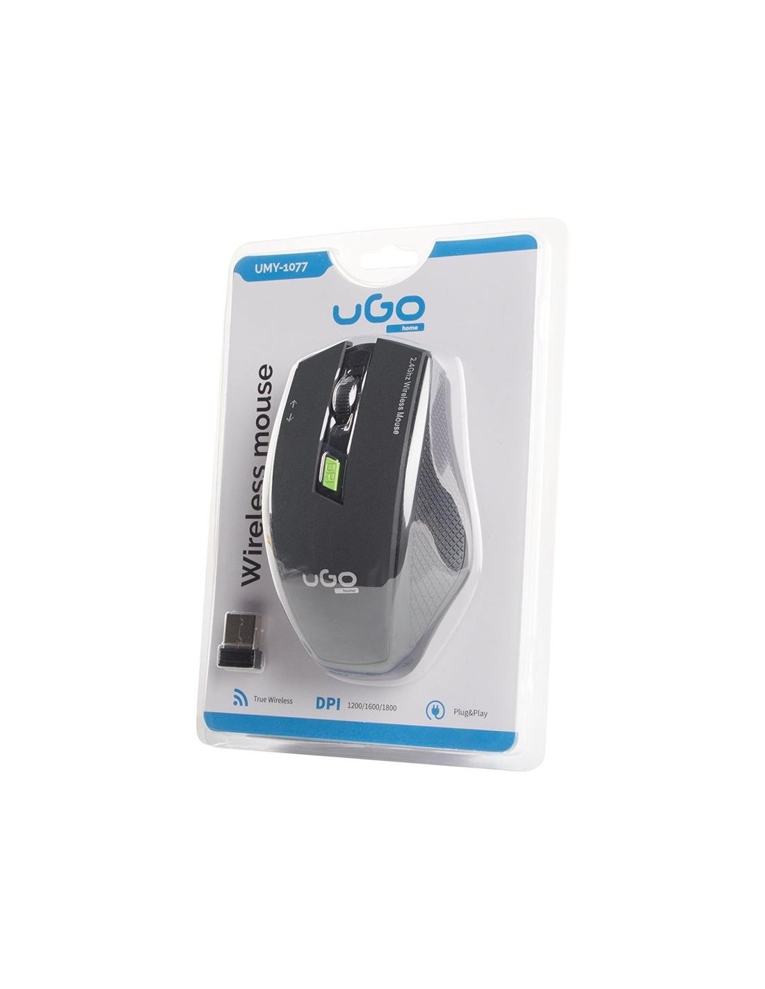 RATON UGO MY-03 1800DPI WIRELESS OPTICO BLACK