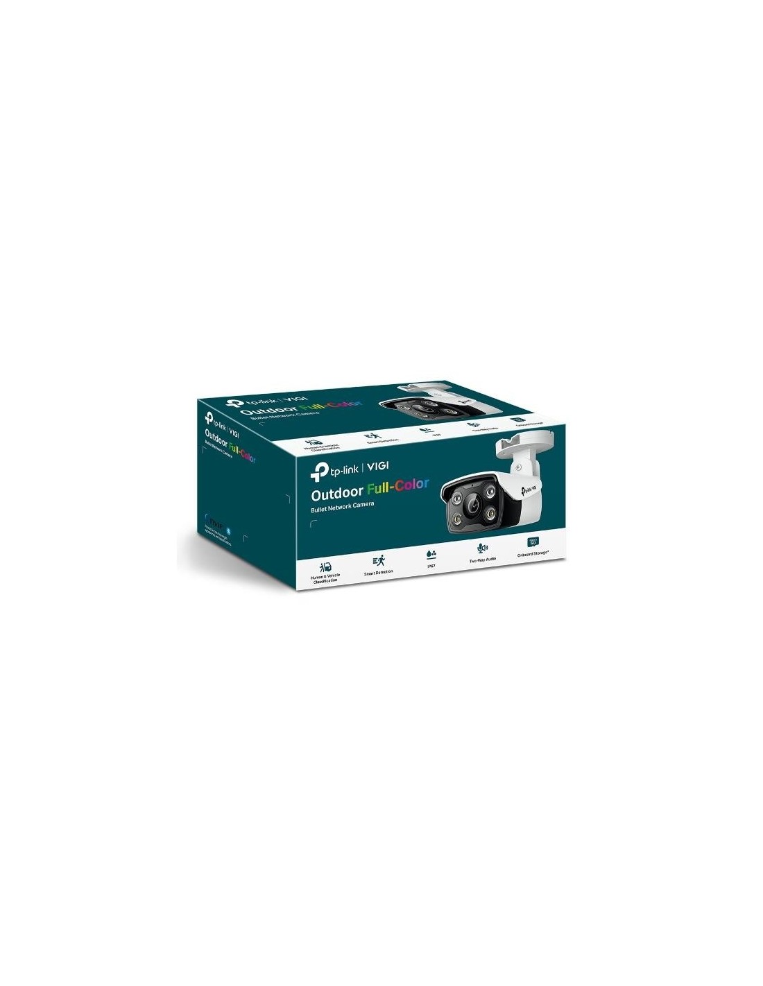 CAMARA IP TP-LINK VIGI BULLET EXTERIOR MICROSD 4MP 4MM IR 30M IP67 POE