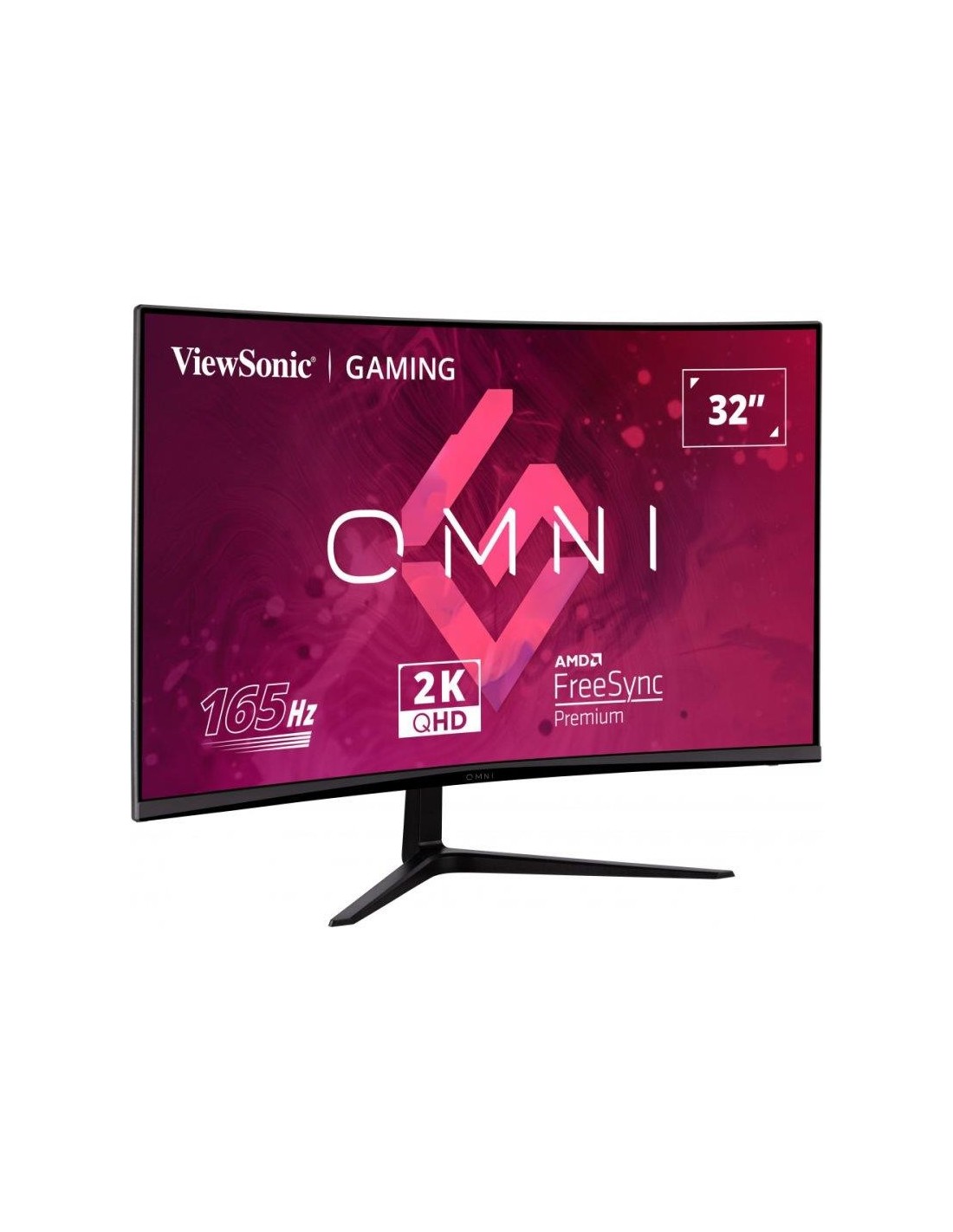 MONITOR GAMING VIEWSONIC 32” 165HZ QHD CURVO MULTIM ERGO HDMI DP 3YR GAR