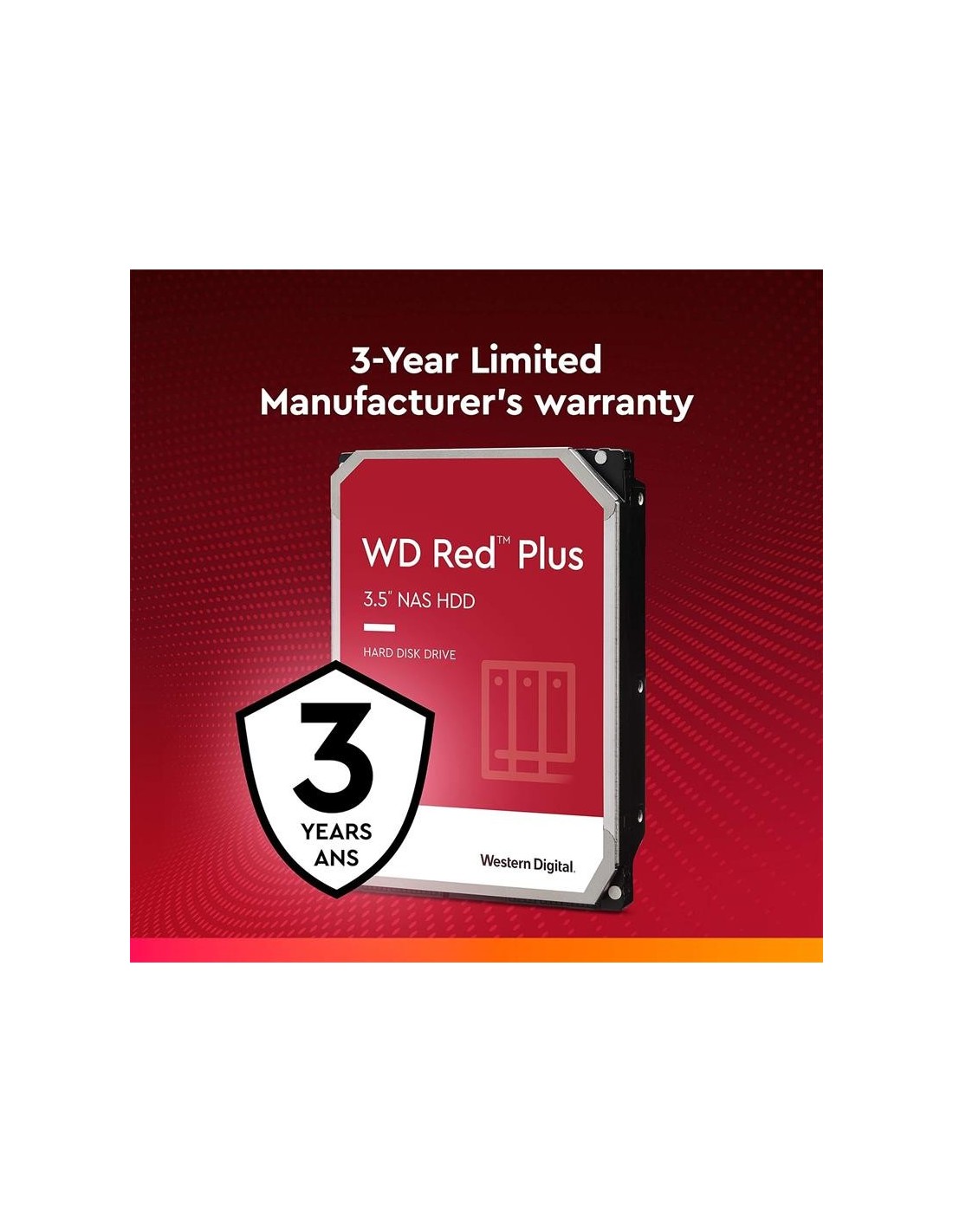DISCO DURO WESTERN DIGITAL 6TB 3,5 RED PLUS NAS SATA3 256MB