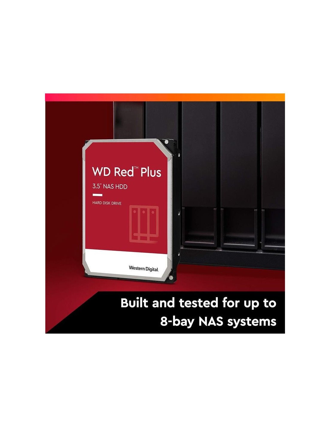 DISCO DURO WESTERN DIGITAL 6TB 3,5 RED PLUS NAS SATA3 256MB