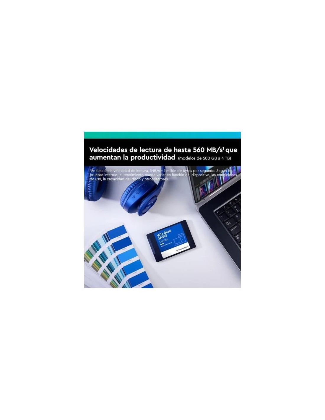 DISCO DURO SSD WESTERN DIGITAL 4TB BLUE SA510 2.5 SATA