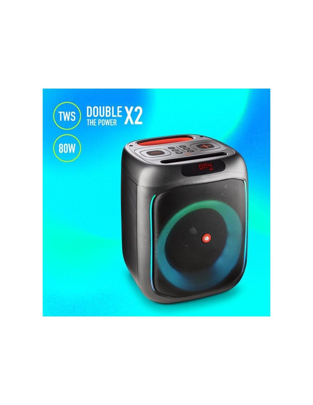 ALTAVOCES NGS WILDSWAG 80W LED USB/SD/BLUETOOTH/MICROFONO/AUX