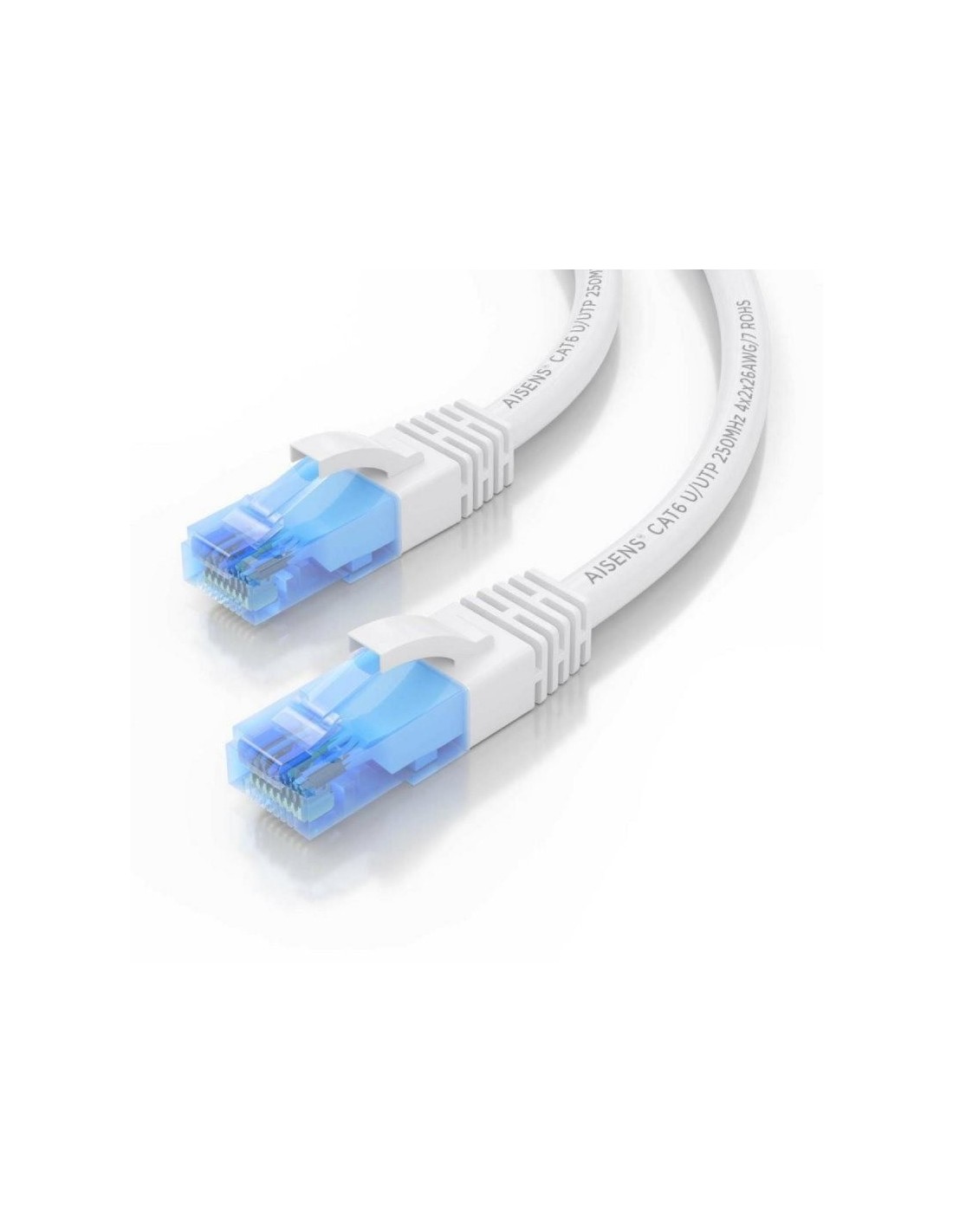 CABLE DE RED CAT.6 UTP 0.75M AISENS WHITE