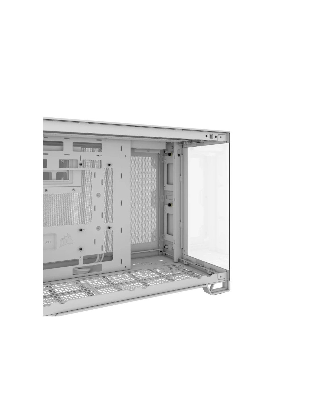 CAJA ORDENADOR GAMING CORSAIR 2500X CRISTAL TEMPLADO WHITE