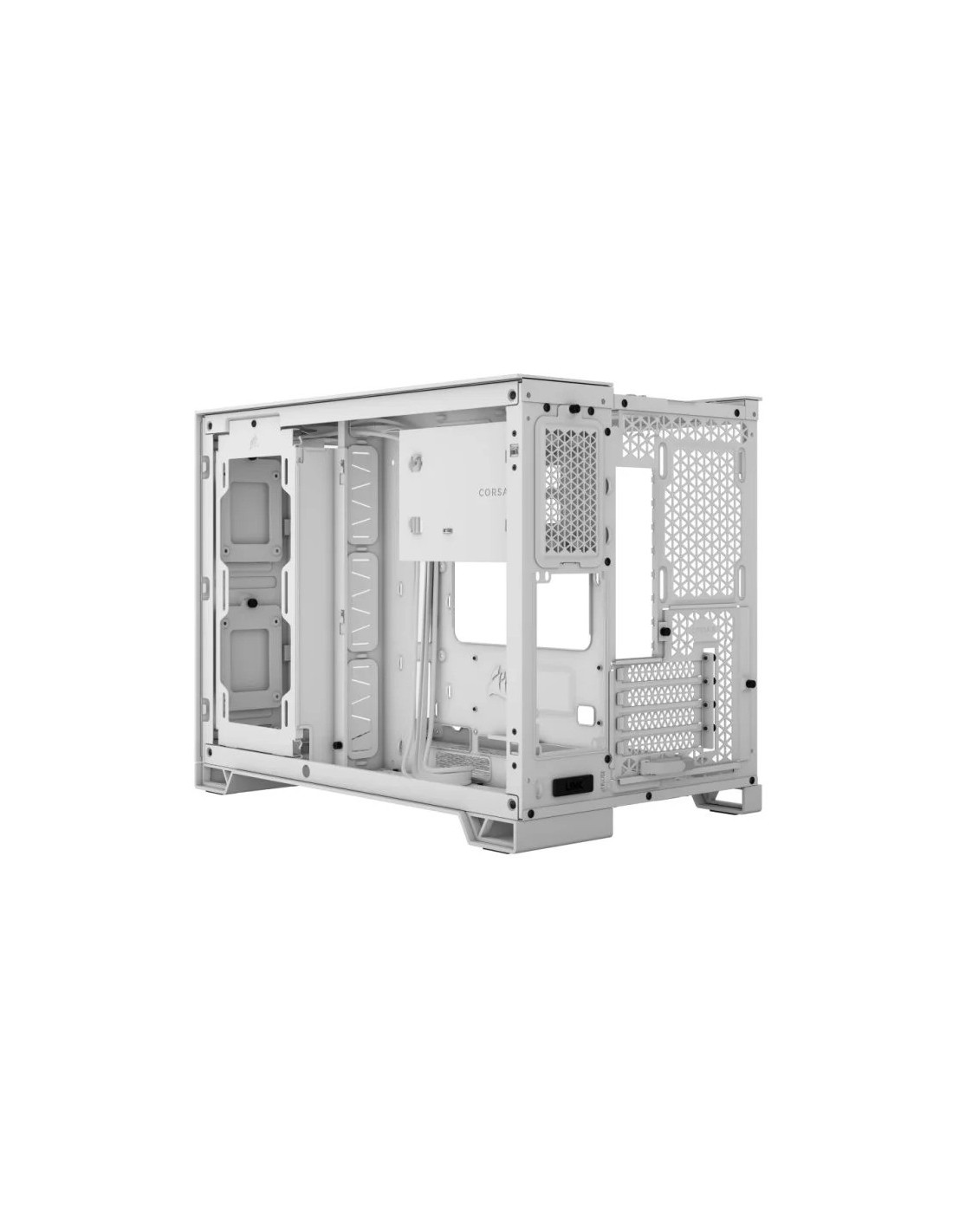CAJA ORDENADOR GAMING CORSAIR 2500X CRISTAL TEMPLADO WHITE