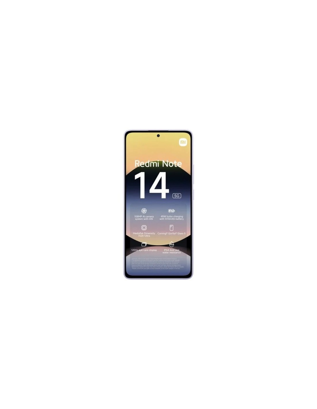 SMARTPHONE XIAOMI REDMI NOTE 14 6.67 8GB/256GB/108MP/NFC/5G PURPLE