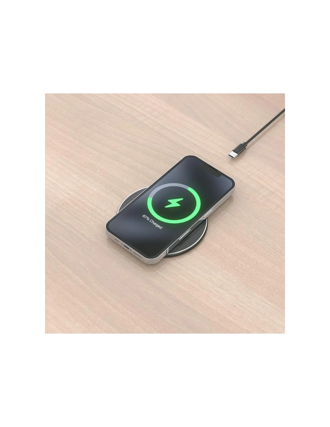 BASE DE CARGA AISENS WIRELESS SMARTPHONE 15W BLACK
