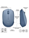 RATON LOGITECH M171 WIRELESS BLUE