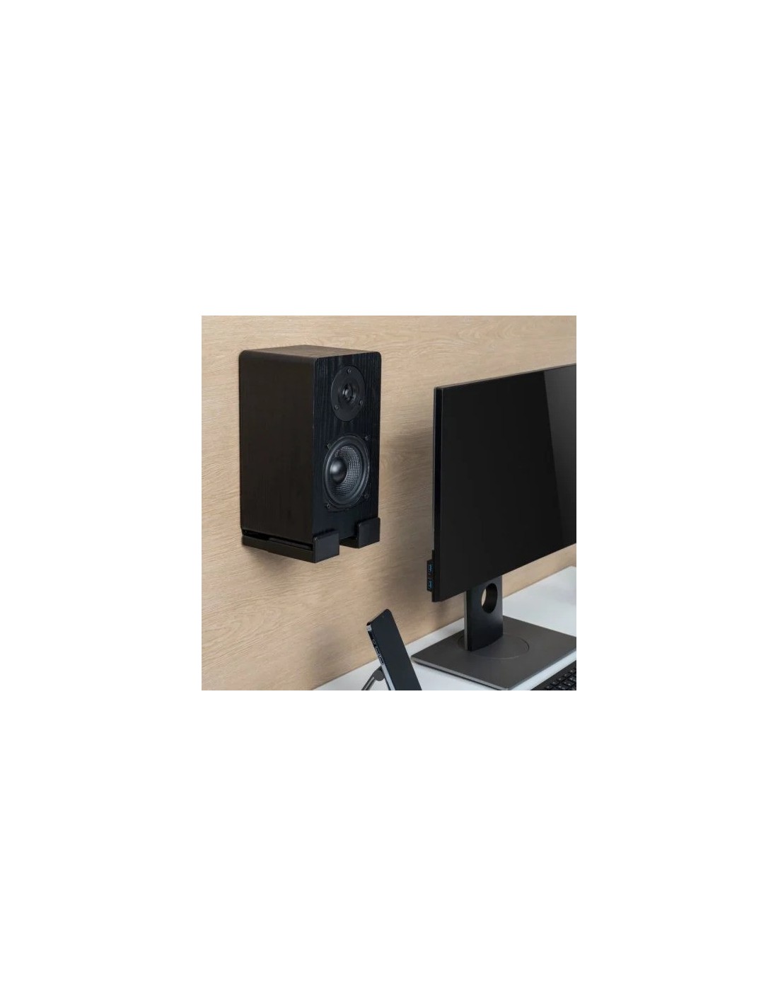 SOPORTE DE PARED AISENS PARA BARRA DE SONIDO BLACK