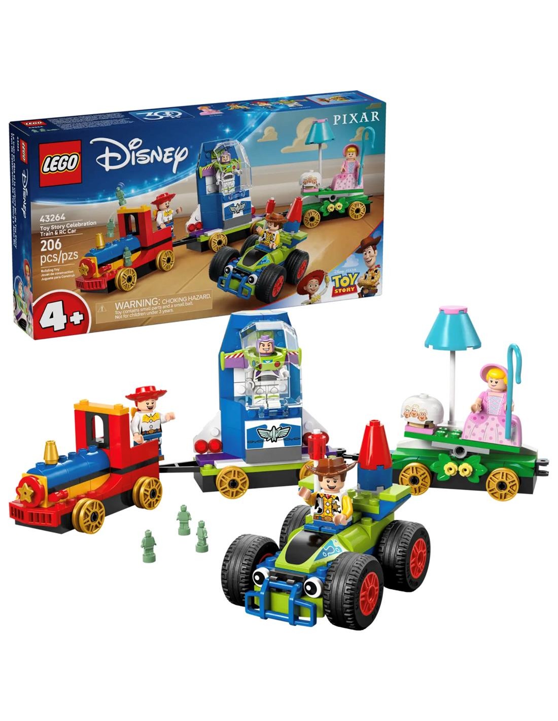 LEGO 43264 Tren de CelebraciÃ³n de Toy Story y Coche RC