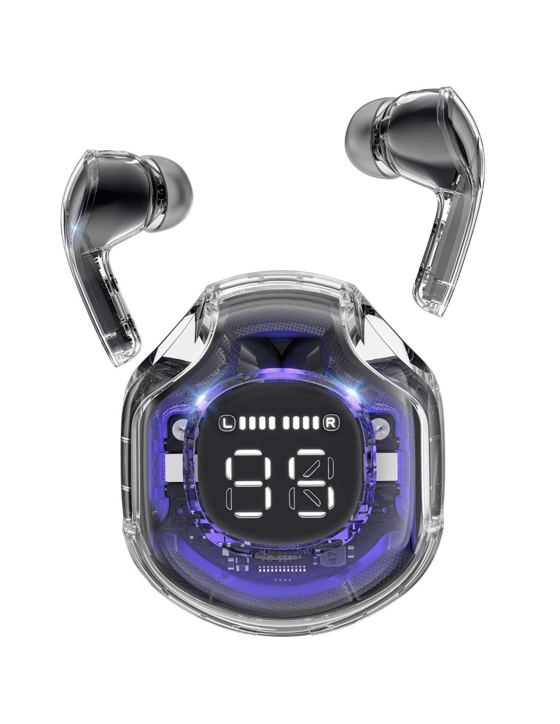 Acefast T8 Crystal Auricular Bluetooth Negro Bright