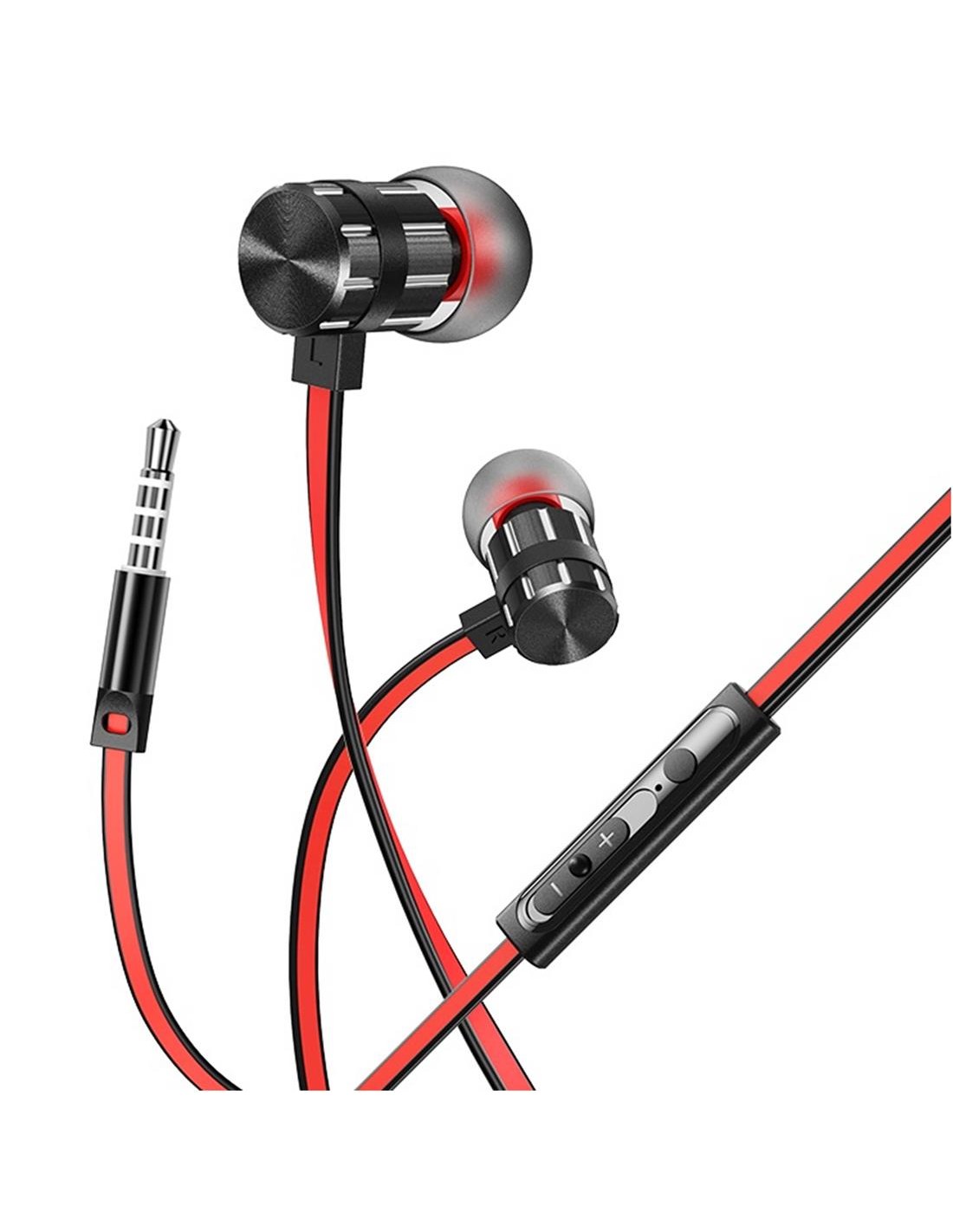 Borofone BM48 Auricular MetÃ¡lico con MicrÃ³fono Negro