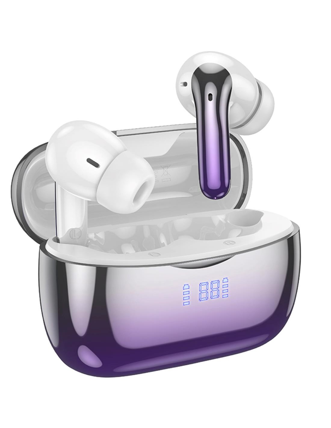 Hoco EQ16 Auricular InalÃ¡mbrico con CancelaciÃ³n de Ruido Purple Glaze