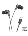 Hoco M114 Auricular con MicrÃ³fono y ConexiÃ³n USB-C Negro