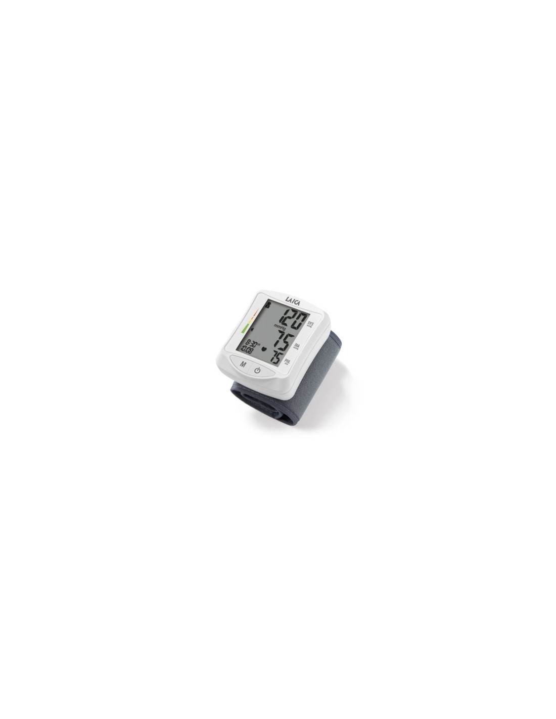 TENSIOMETRO DE MUÍ?ECA LAICA GRAN PANTALLA LCD MIDE PRESION ARTERIAL FRECUENCIA CARDIACA 60 REGISTROS PARA 2 PERSONAS ESTUCHE RE