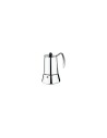 CAFETERA MONIX ETERNA 6 TAZAS MANGO ASAS ACERO INOXIDABLE EXTERIOR BRILLANTE APTO PARA TODO TIPO DE COCINAS M630006