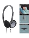 Panasonic RP-HT090E Auricular con Cable de 5 metros y Control de Volumen