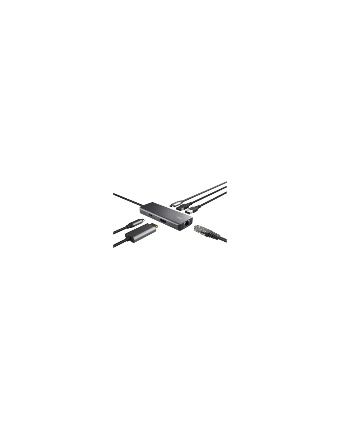 Trust Dalyx USB Tipo C 1000 Mbit/s Plata