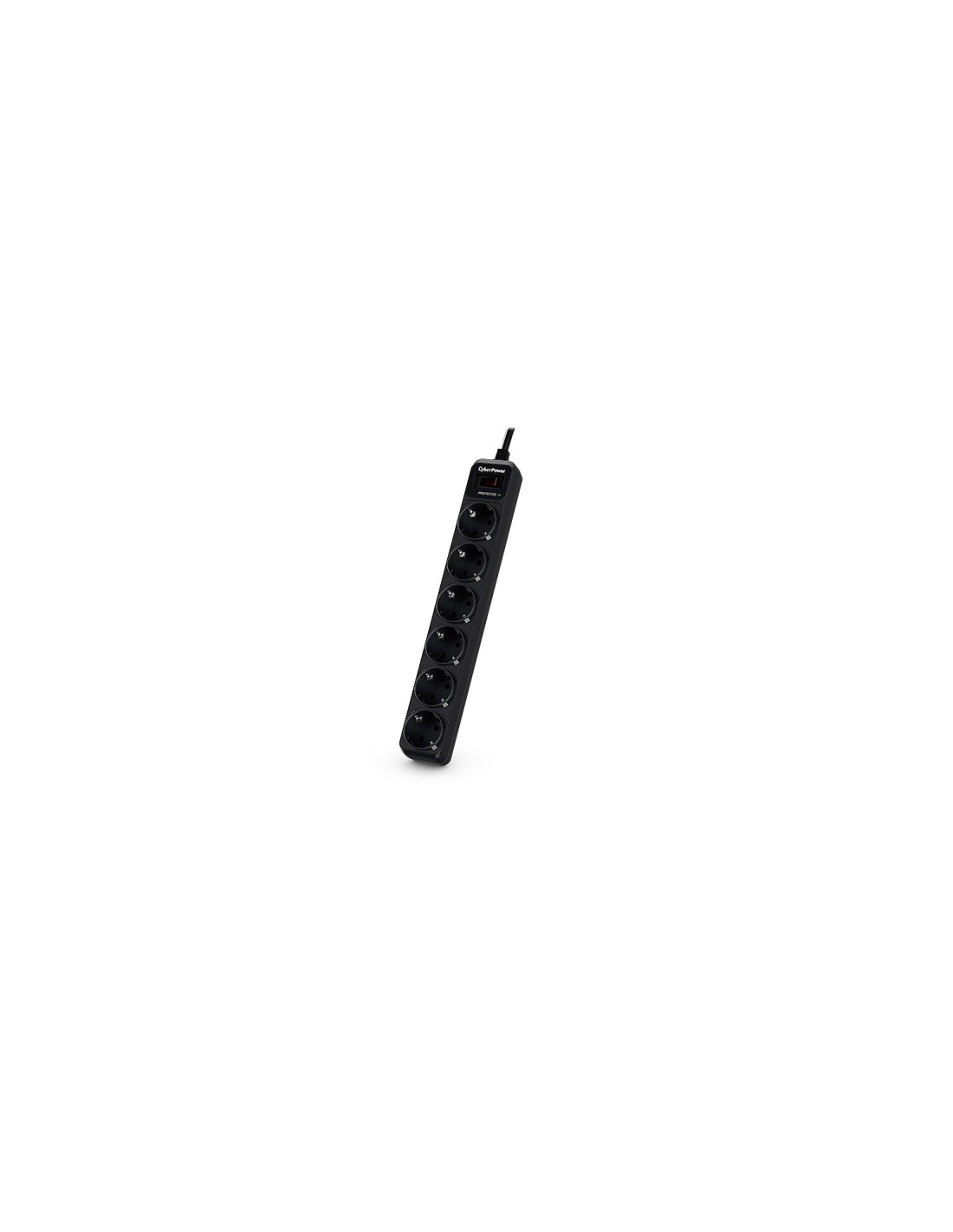 CyberPower B0620SC0-DE limitador de tensión Negro 6 salidas AC 200 - 250 V 1,8 m