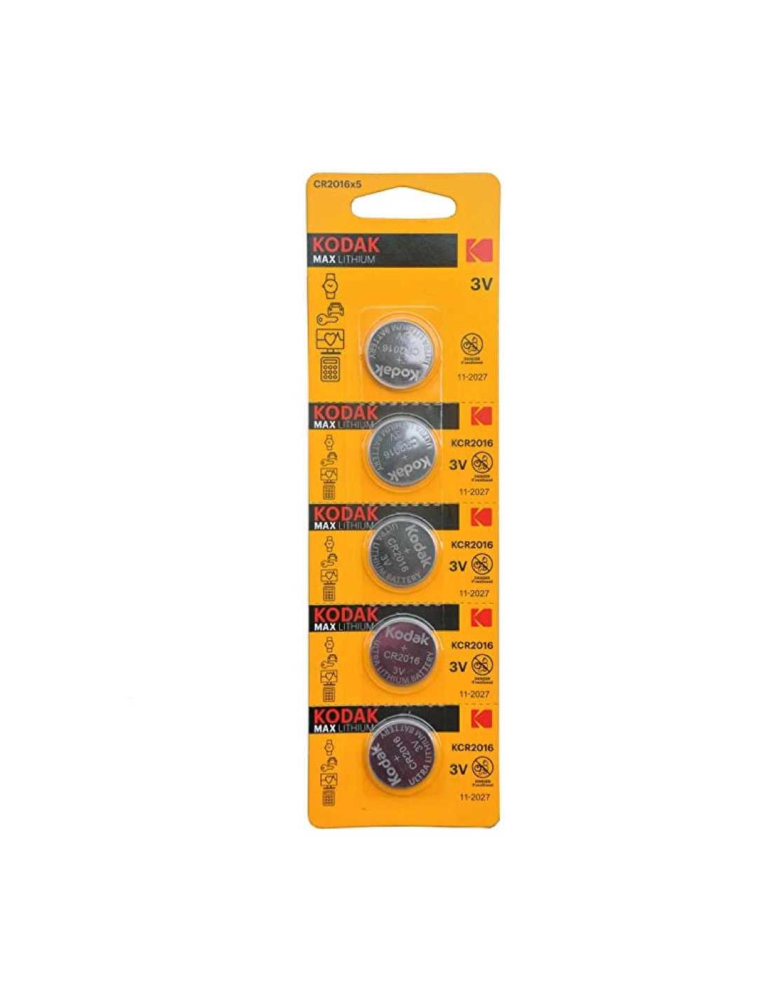 KODAK CR2016 BATERÃA LITHIUM ULTRA 3V 5 UNDS (30411555)