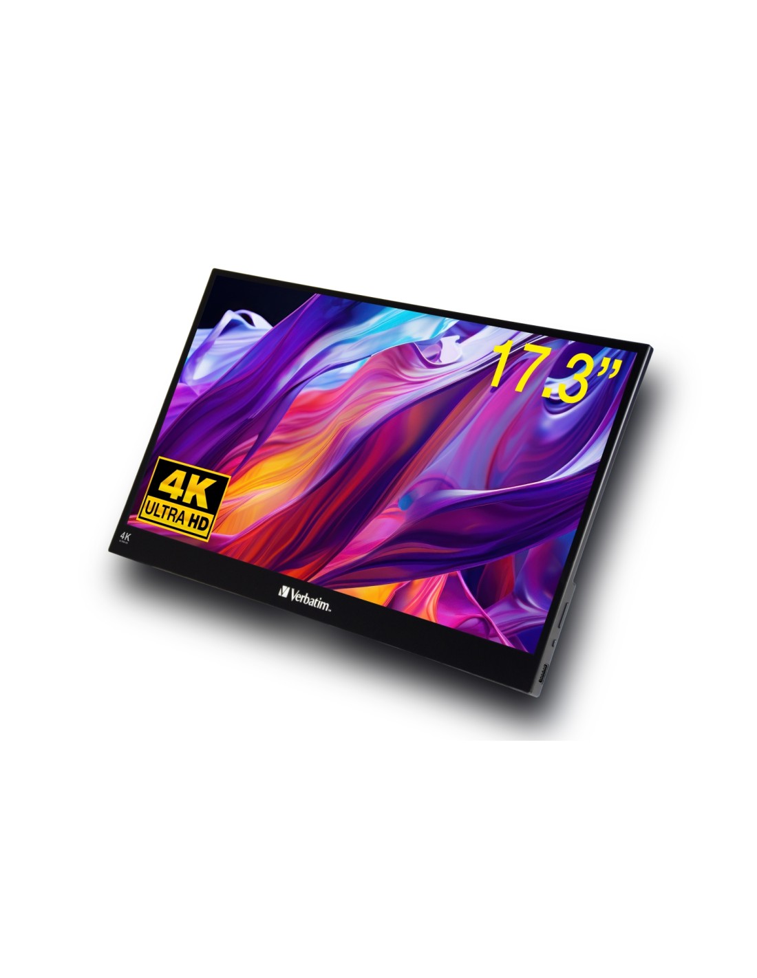 Verbatim 32239 pantalla para PC 43,9 cm (17.3") 3840 x 2160 Pixeles 4K Ultra HD LCD Pantalla táctil Negro