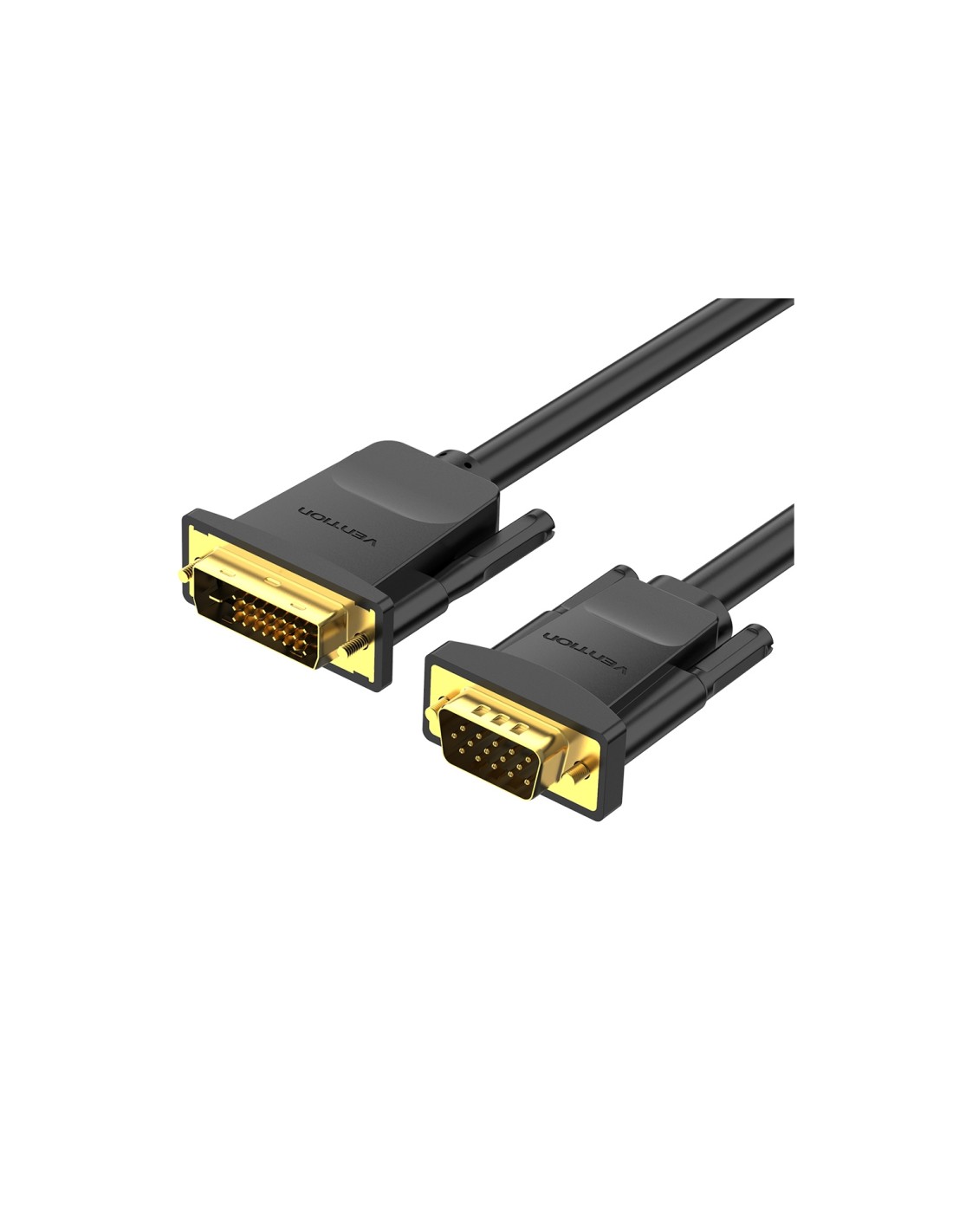 Vention Cable Conversor EABBF/ DVI Macho - VGA Macho/ 1m/ Negro