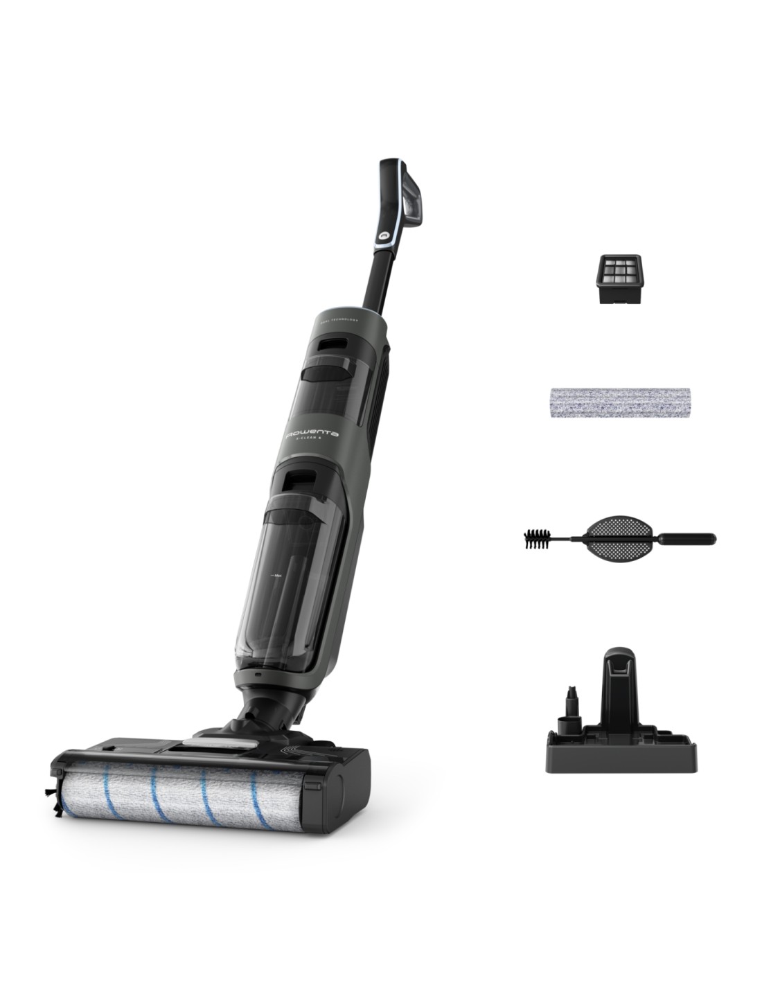 Rowenta X-Clean 4 GZ5035WO aspiradora de pie y escoba eléctrica Aspiradora escoba Batería Seca y húmeda Espuma Sin bolsa 200 W G