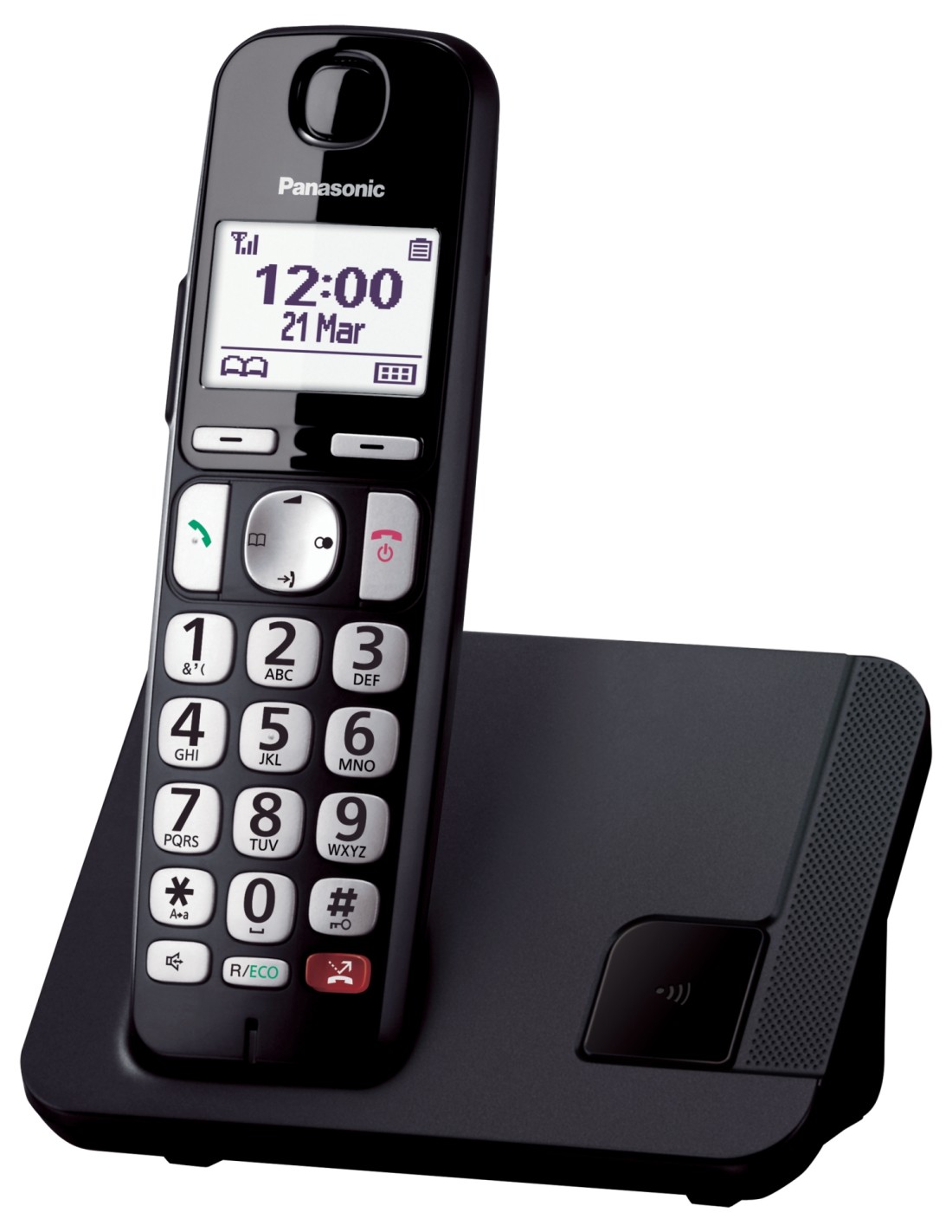 Panasonic KX-TGE250 Teléfono DECT Identificador de llamadas Negro