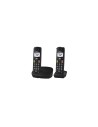 Panasonic KX-TGU112 Teléfono DECT Identificador de llamadas Negro
