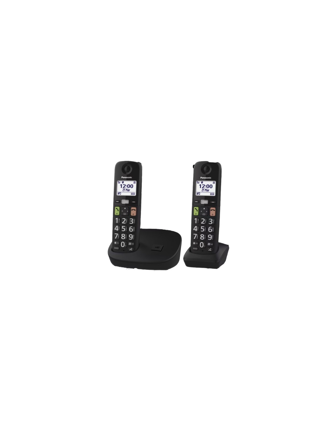Panasonic KX-TGU112 Teléfono DECT Identificador de llamadas Negro