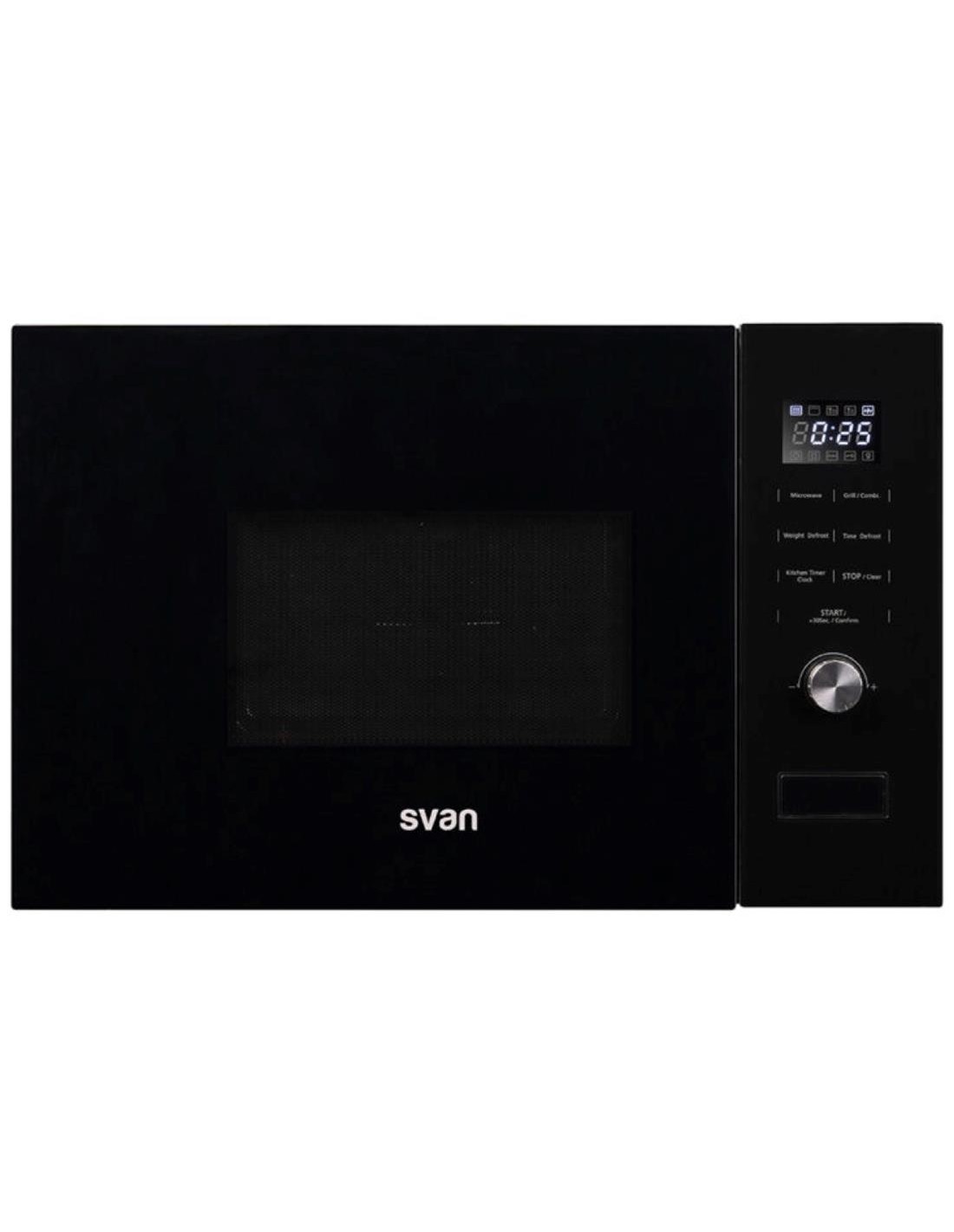 Svan SMWI2800DGN 20L Microondas C/Grill Cristal Negro Dig Integracion Inox