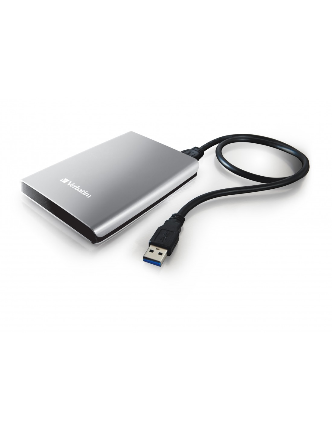 Disco externo Verbatim Disco Duro Portátil Store 'n' Go USB 3.0 de 1 TB en color Plateado 53071
