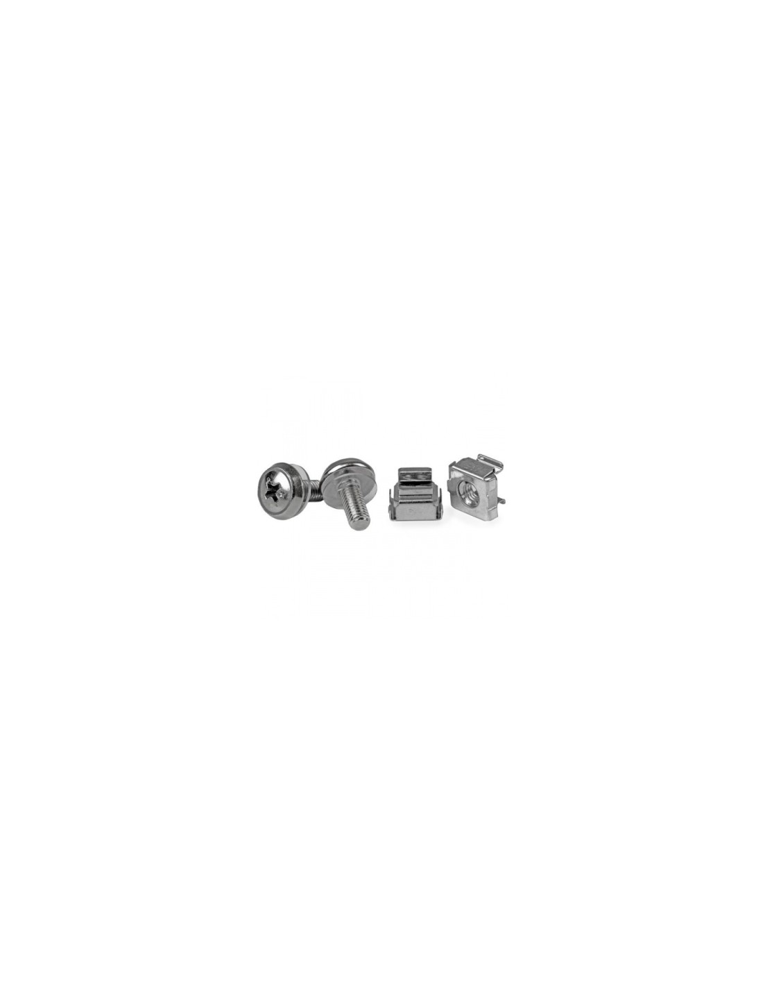StarTech.com Paquete de 50 Tornillos y Tuercas Enjauladas Cage Nuts M5 para Rack Armario Servidores