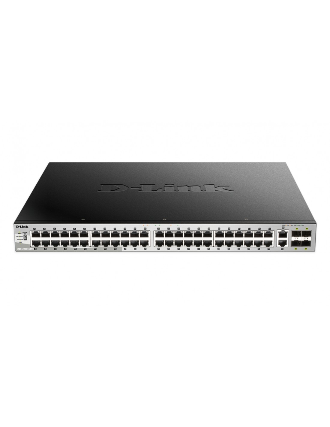 D-Link DGS-3130-54PS Gestionado L3 Gigabit Ethernet (10/100/1000) EnergÍ­a sobre Ethernet (PoE) Negro, Gris