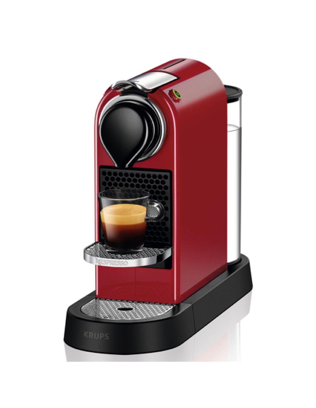 Krups XN7415ECO Cafetera Nespresso Citiz Rojo