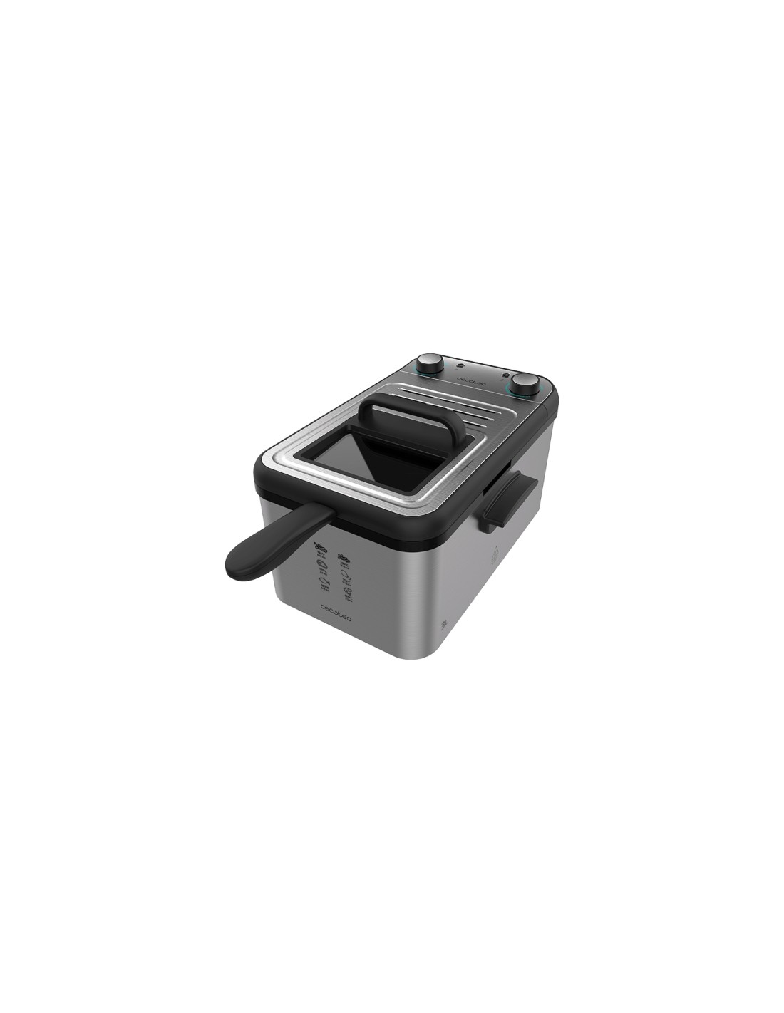 Cecotec CleanFry Infinity 3000 Sencillo Independiente 2400 W Freidora Acero inoxidable