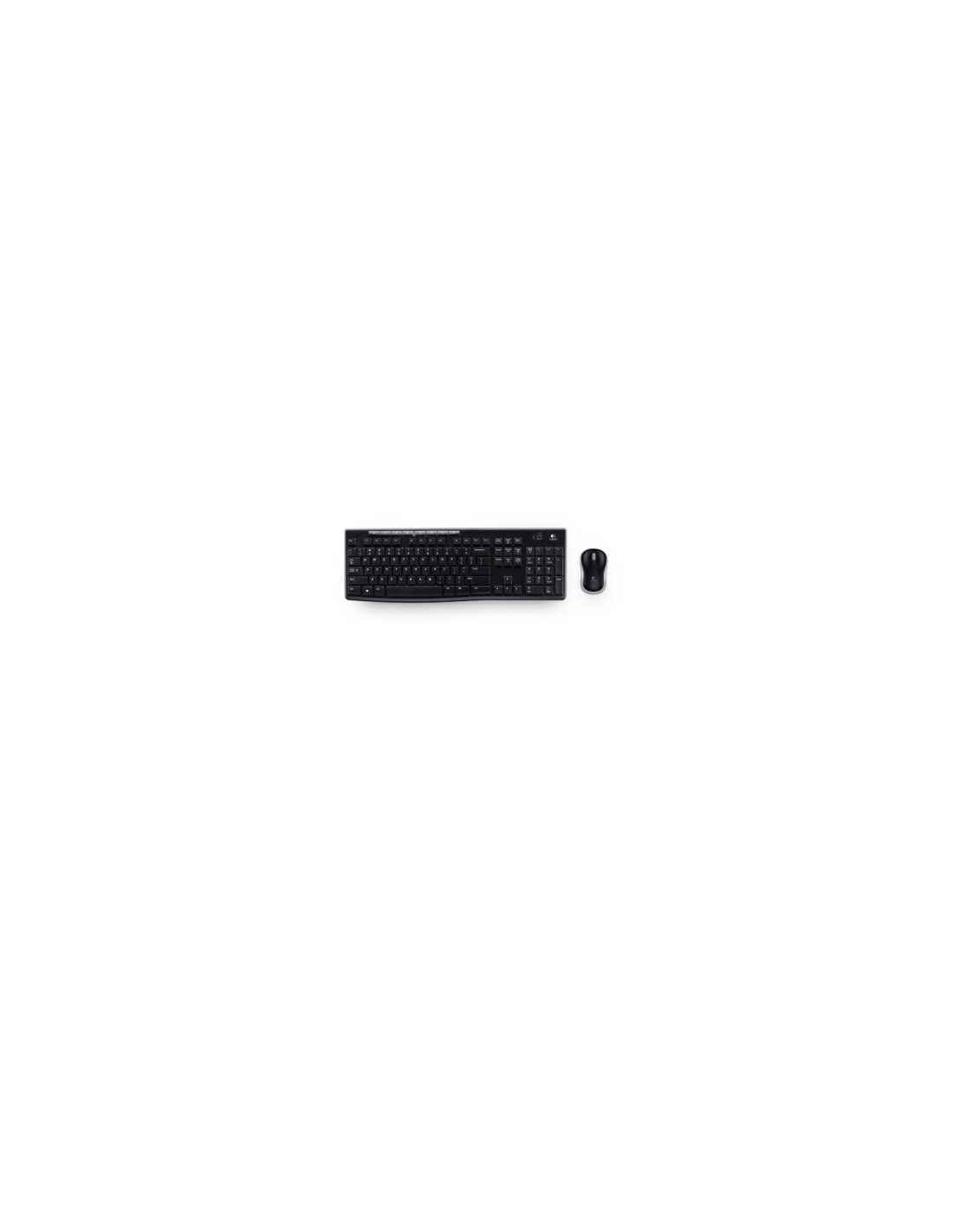Logitech Wireless Combo MK270 teclado Ratón incluido RF inalámbrico QWERTY Ruso Negro