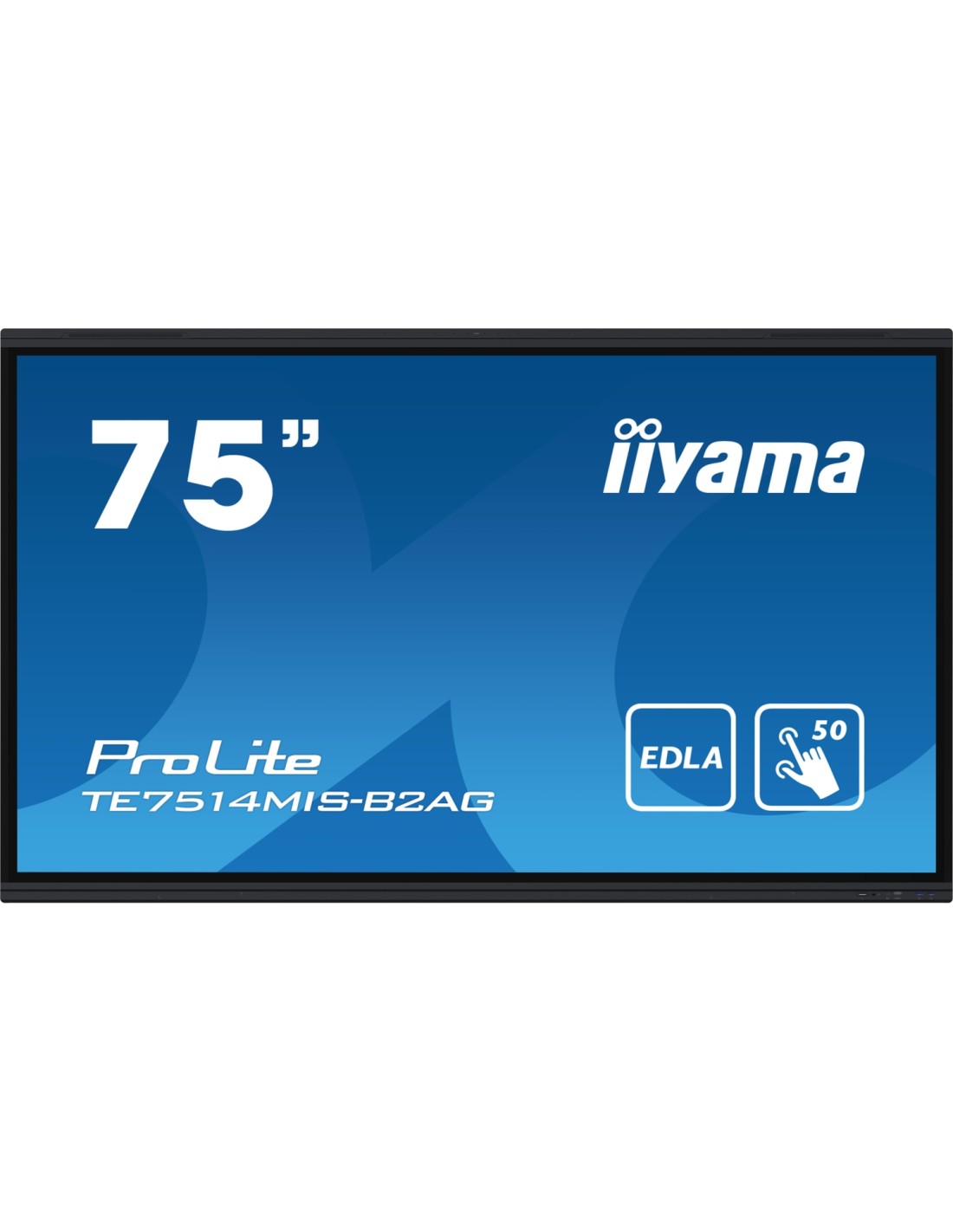 iiyama PROLITE TE7514MIS-B2AG Pantalla plana para señalización digital 190,5 cm (75") LCD Wifi 435 cd / m² 4K Ultra HD Negro Pan