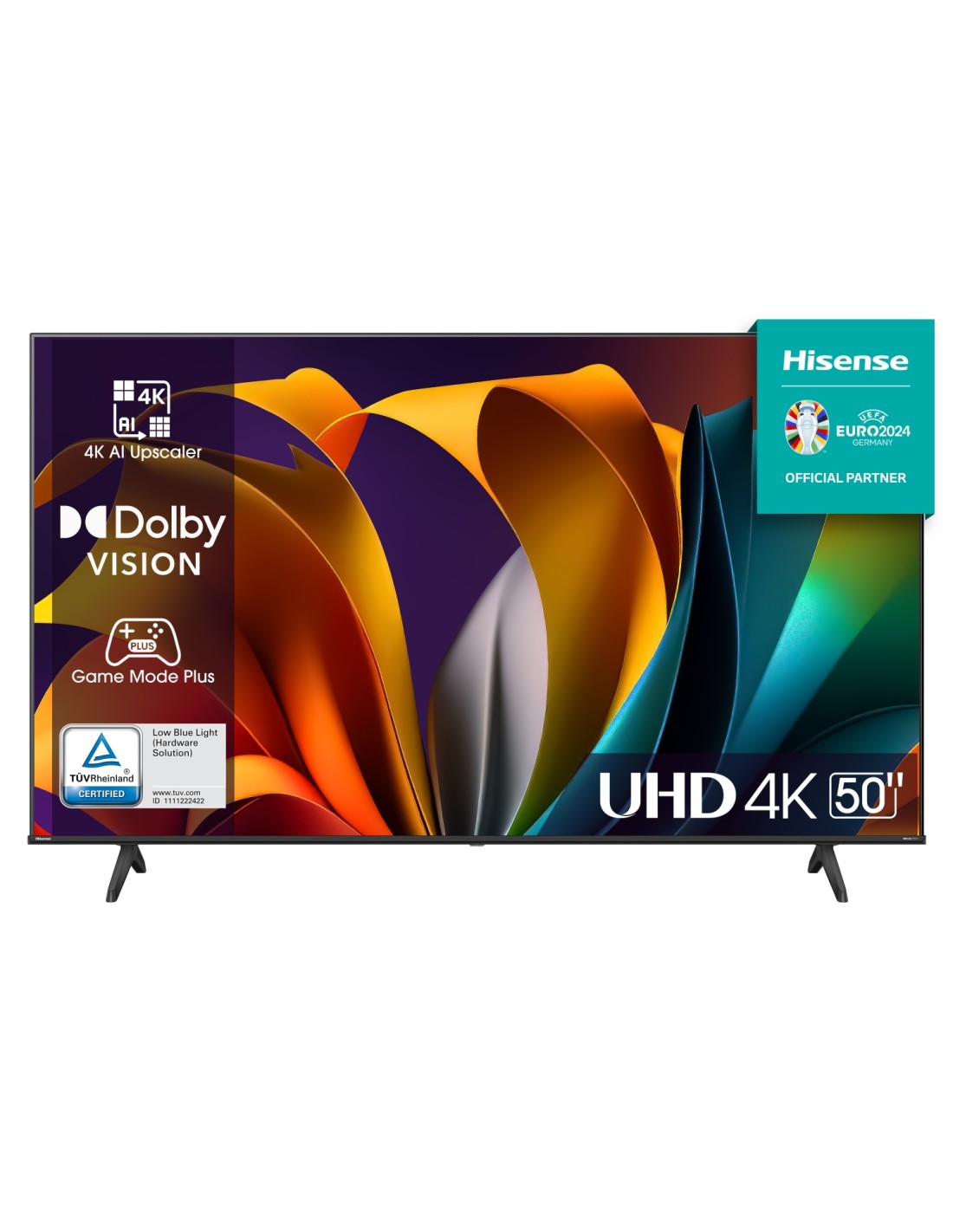 Hisense 50A6N Televisor 127 cm (50") 4K Ultra HD Smart TV Wifi Negro 300 cd / m²