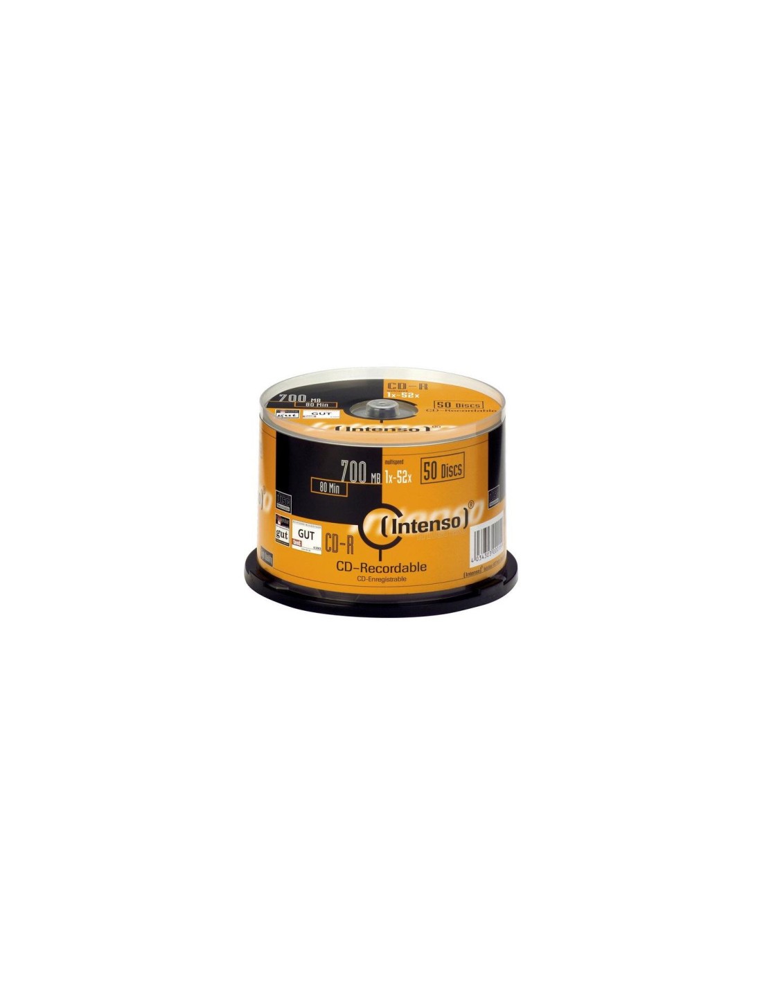 CD-R INTENSO 700 MB 80 MIN 52x CAKEE BOX 50 1001125