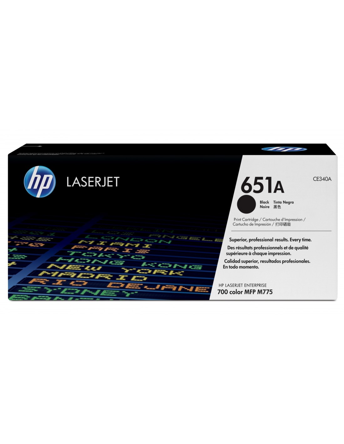 HP Cartucho de tóner original LaserJet 651A negro