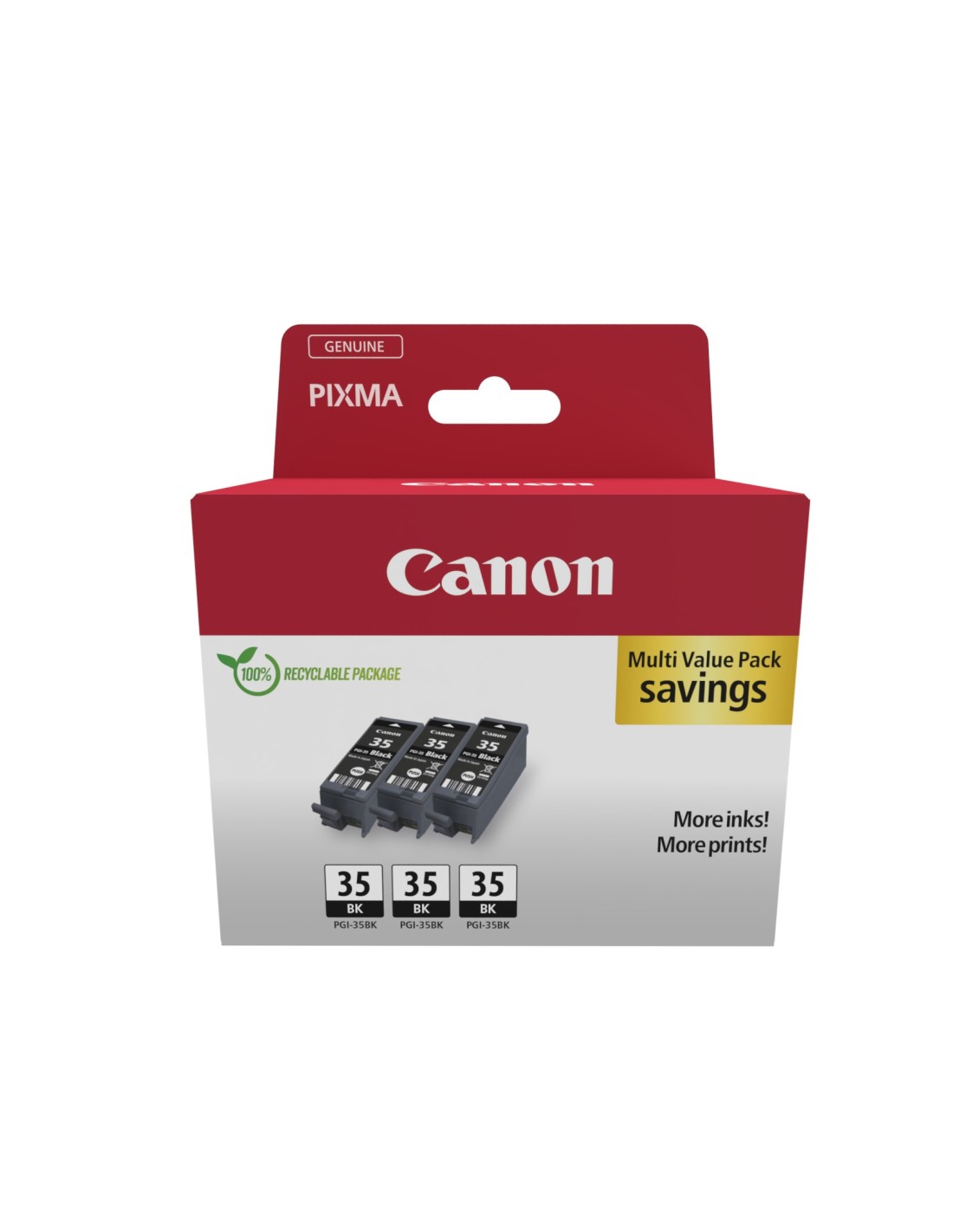Canon 1509B028 cartucho de tinta 3 pieza(s) Original Negro