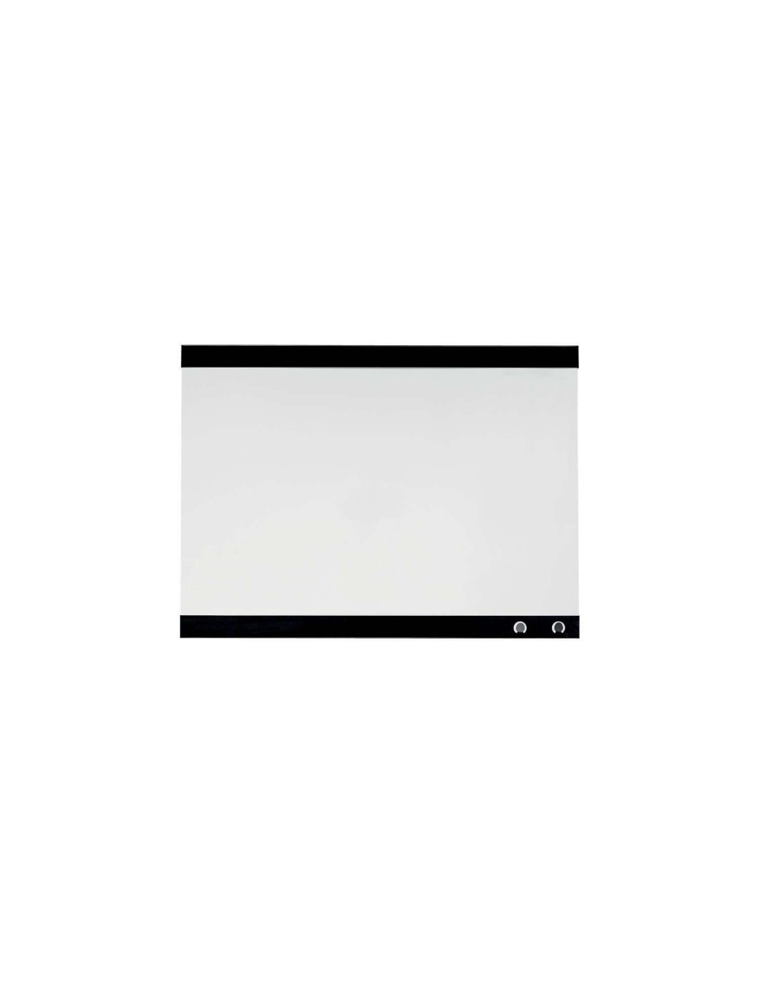 Nobo Pizarra Blanca Magnetica Peque?a con Clip para Notas 430x580mm - Dise?o sin Marco - Funciones de Gancho - Color Blanco