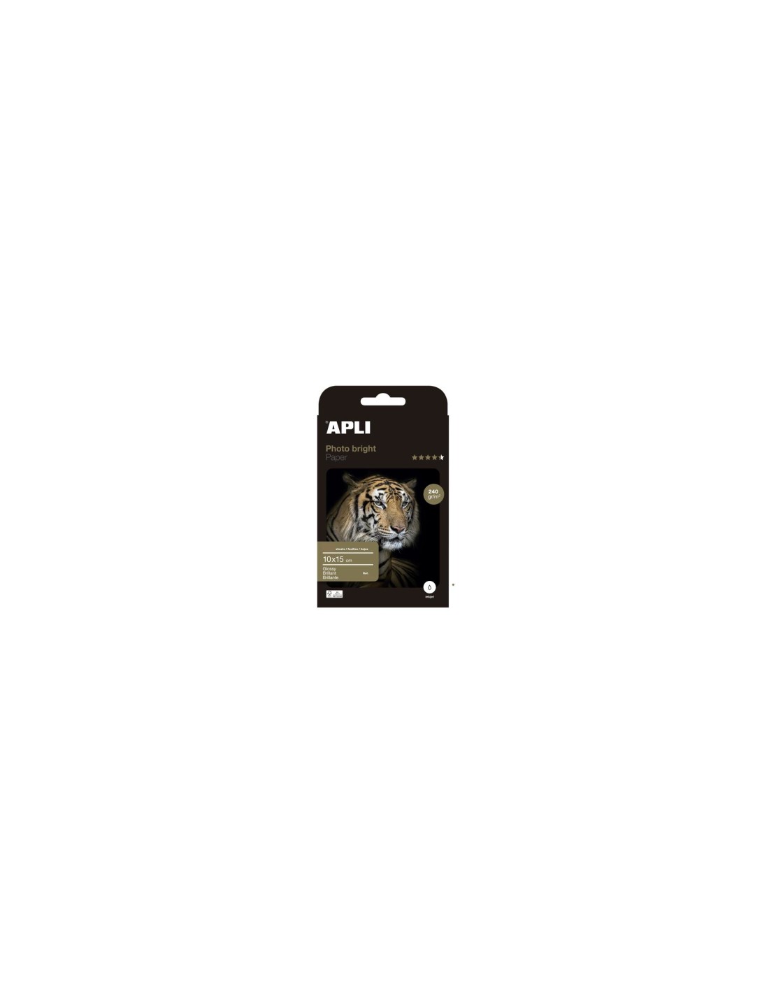 APLI 10953 papel fotográfico Blanco