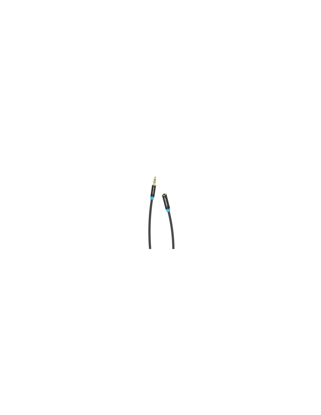 Vention Cable Estéreo VAB-B06-B050-M/ Jack 3.5 Macho - Jack 3.5 Hembra/ 50cm/ Negro