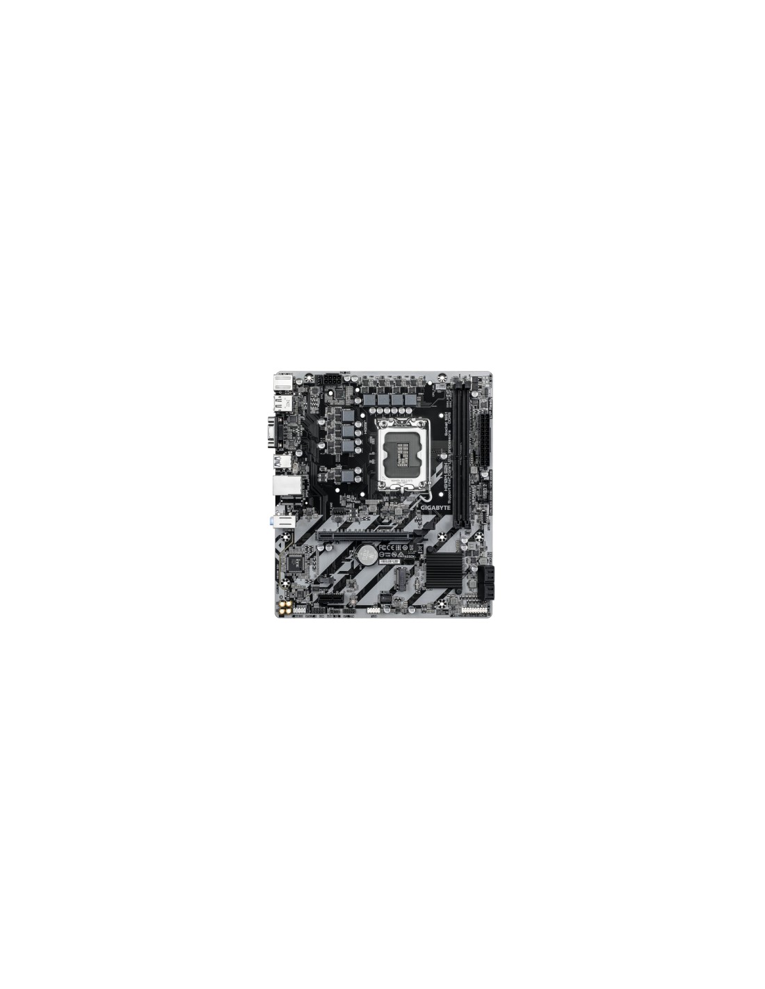 GIGABYTE H810M S2H Placa base - Procesadores Intel Core Ultra (Serie 2), VRM de 4+1+2 fases, hasta 6400 MHz DDR5, 1xPCIe 4.0 M.2