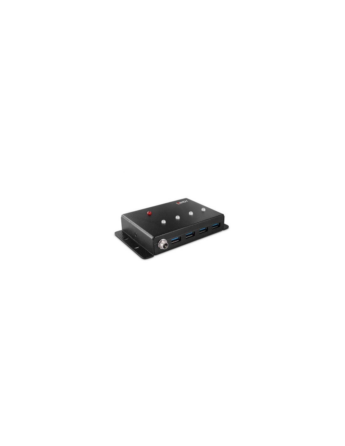 Lindy 43374 hub de interfaz USB 3.2 Gen 1 (3.1 Gen 1) Type-B 5000 Mbit/s Negro