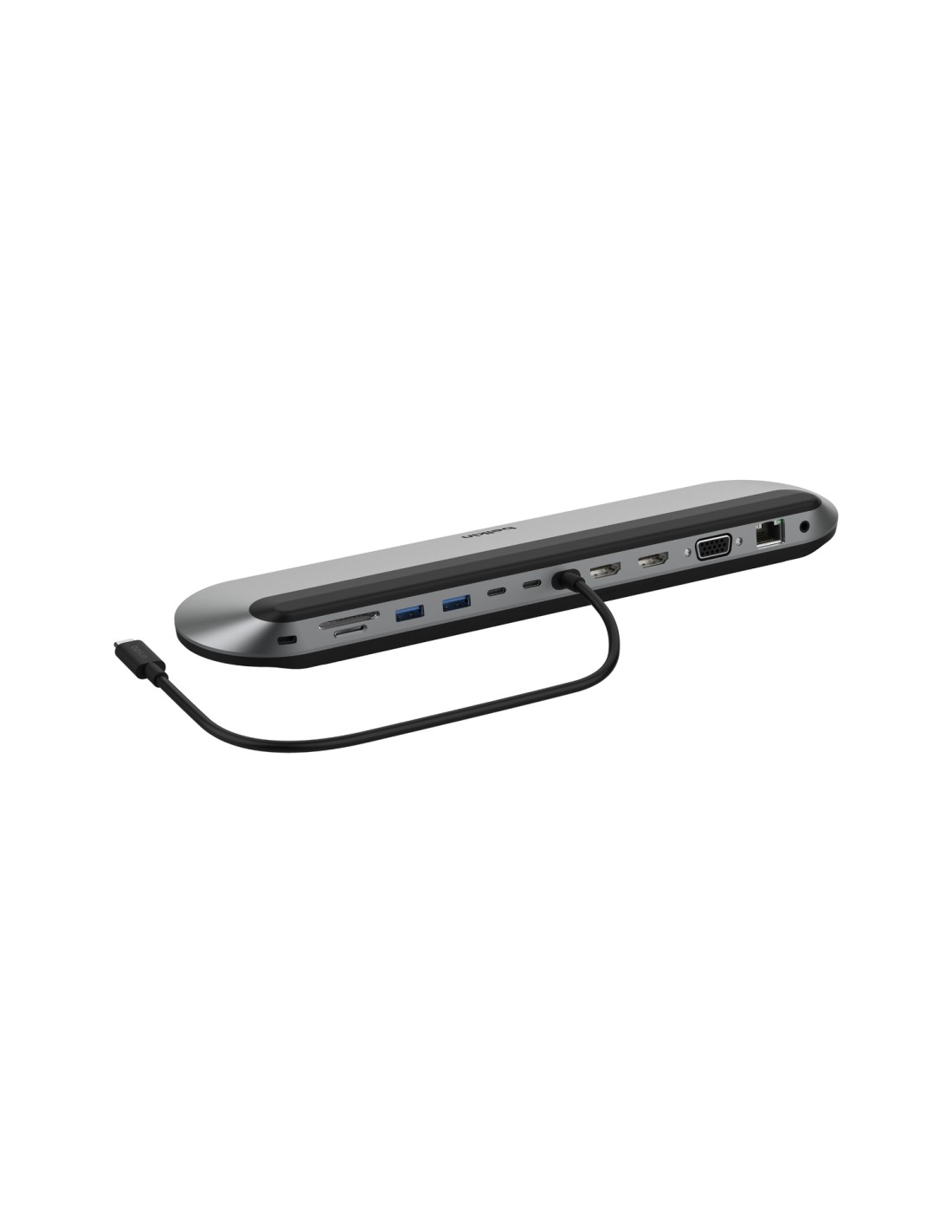 Belkin INC014BTSGY base para portátil y replicador de puertos Alámbrico USB 3.2 Gen 2 (3.1 Gen 2) Type-C Negro, Gris